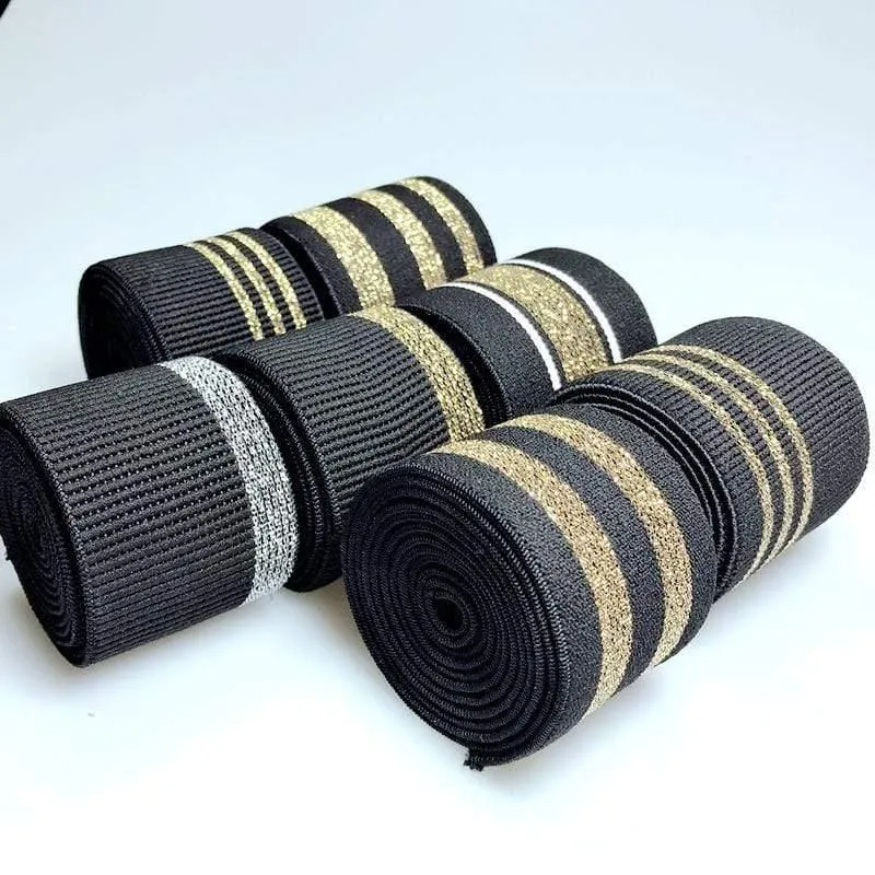 40MM / 50MM 1 Meter Heißprägen Nylon Gummibänder DIY Gurtband Bekleidungstaschen Leggings Nähen Zubehör