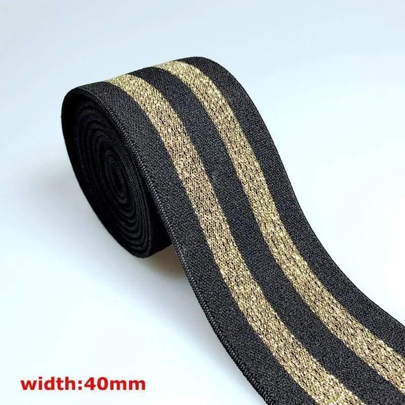 40MM / 50MM 1 Meter Heißprägen Nylon Gummibänder DIY Gurtband Bekleidungstaschen Leggings Nähen Zubehör