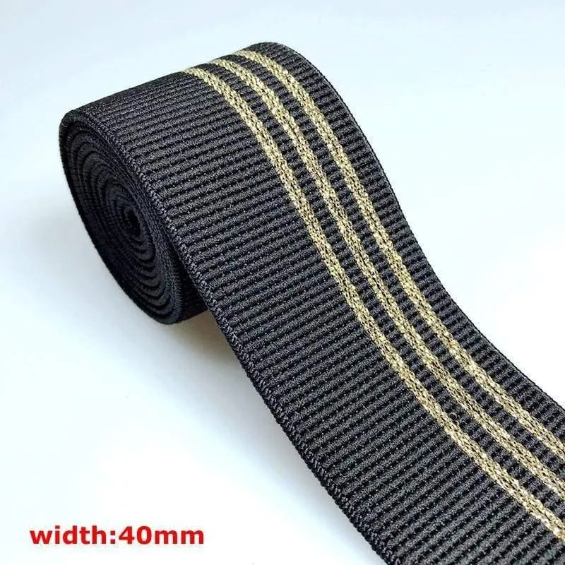 40MM / 50MM 1 Meter Heißprägen Nylon Gummibänder DIY Gurtband Bekleidungstaschen Leggings Nähen Zubehör