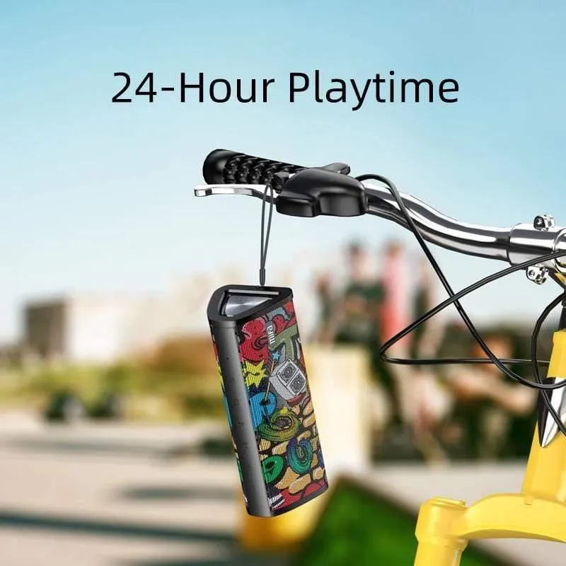 Tragbarer Bluetooth-Lautsprecher, 360°-Stereo-Sound, 20 W, IPX7-wasserdicht, kabelloser Bluetooth 5.0-Lautsprecher, 24 Stunden Spielzeit