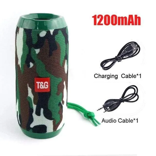 Bluetooth-Lautsprecher Tragbarer Outdoor-Sportlautsprecher Drahtloser Mini-Säulen-Musikplayer Unterstützung FM-Radio-Aux-Eingang