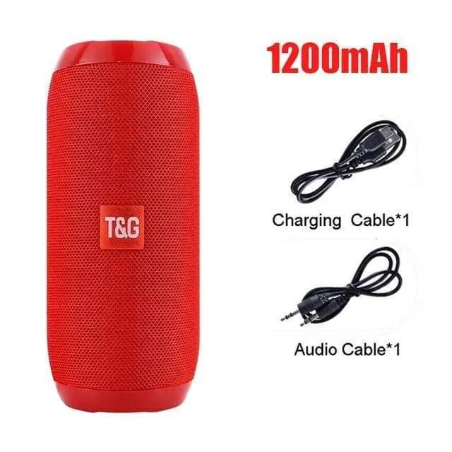 Bluetooth-Lautsprecher Tragbarer Outdoor-Sportlautsprecher Drahtloser Mini-Säulen-Musikplayer Unterstützung FM-Radio-Aux-Eingang