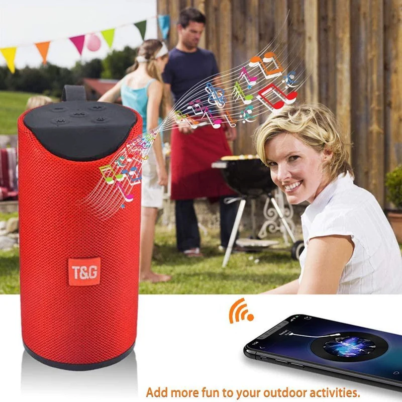 5.0 Bluetooth Lautsprecher Tragbare Outdoor Lautsprecher Drahtlose Mini Spalte 3D Stereo Musik Surround Unterstützung FM TFCard Bass Box