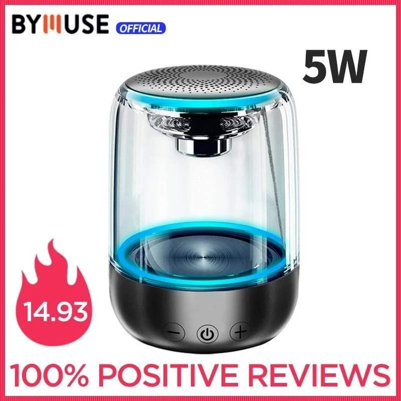 Drahtlose Bluetooth Lautsprecher LED Lichter Stereo Spalte Tragbare Lautsprecher TF Karte FM Für Telefone Lautsprecher HIFI