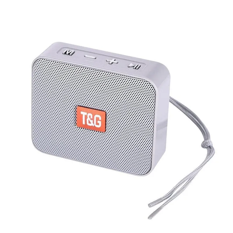 TG166 Bluetooth Tragbarer drahtloser Lautsprecher Hot Outdoor Square 2020 Neuer Subwoofer Mini-Lautsprecher Freisprecheinrichtung Unterstützung FM-Radio TF-Karte