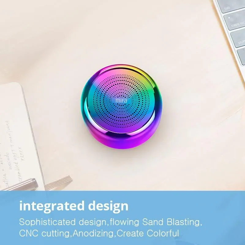 Tragbarer Bluetooth-Lautsprecher Mifa I8, eingebautes Mikrofon, Gehäuse aus Aluminiumlegierung, Mini-Lautsprecher, kabelloser Bluetooth 4.2 MP3-Musik-Player (mehrfarbig)