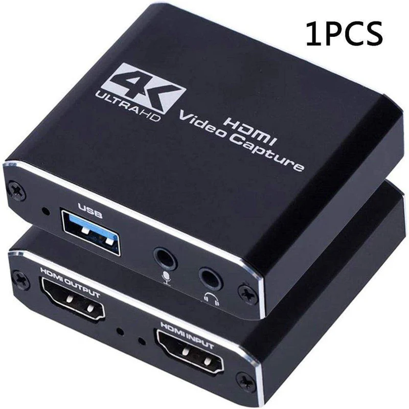 4K 1080P HDMI Video Capture Card USB 2.0 Recorder Box Gerät für Live-Streaming-Videoaufzeichnung