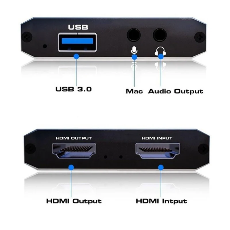 4K 1080P HDMI Video Capture Card USB 2.0 Recorder Box Gerät für Live-Streaming-Videoaufzeichnung