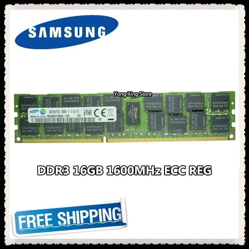 Samsung Serverspeicher DDR3 16 GB 32 GB 1600 MHz ECC REG DDR3L PC3L-12800R Register DIMM RAM 12800 16G 2RX4