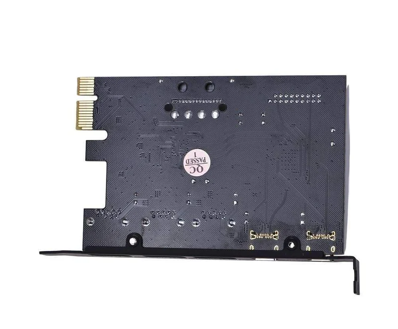 PCI-E auf Typ C (2) Typ A (3) USB 3.0 5-Port PCI Express-Erweiterungskarte mit internem 19-Pin-Anschluss für Windows MAC