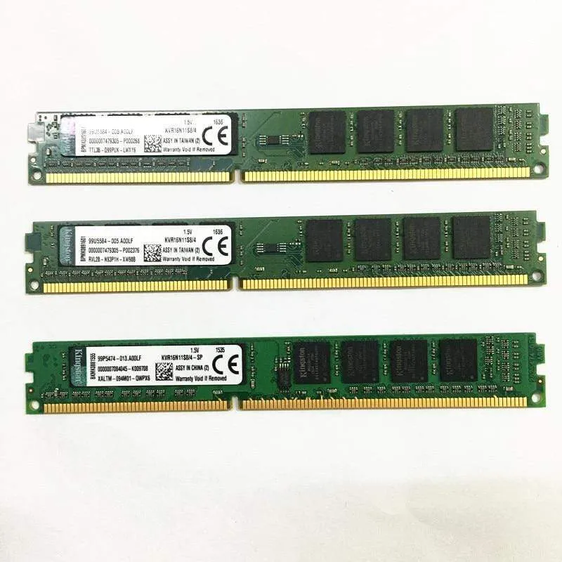 Gebrauchter Kingston 4 GB 1600 MHz DDR3-RAM KVR16N11S8/4 DDR3 4 GB 1600 Desktop-Speicher in gutem Zustand