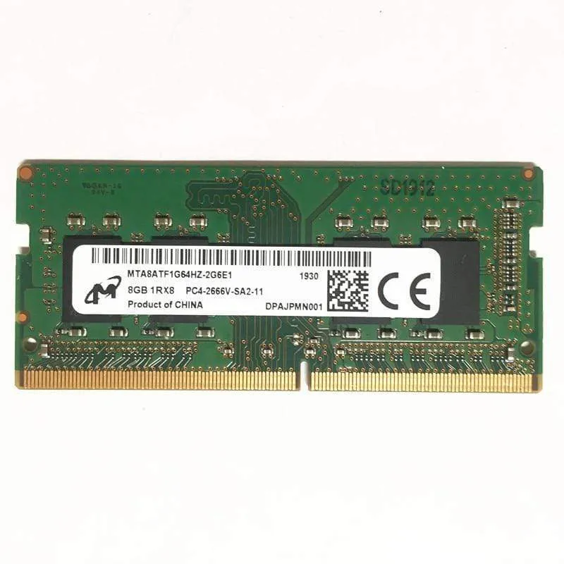 DDR4 8 GB 2666 MHz RAM 8 GB 1RX8 PC4-2666V-SA2-11 DDR4 2666 8 GB Laptop-Speicher