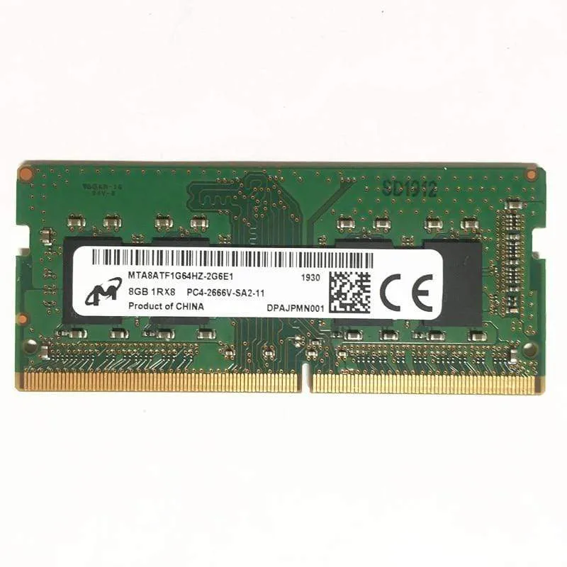 DDR4 8 GB 2666 MHz RAM 8 GB 1RX8 PC4-2666V-SA2-11 DDR4 2666 8 GB Laptop-Speicher