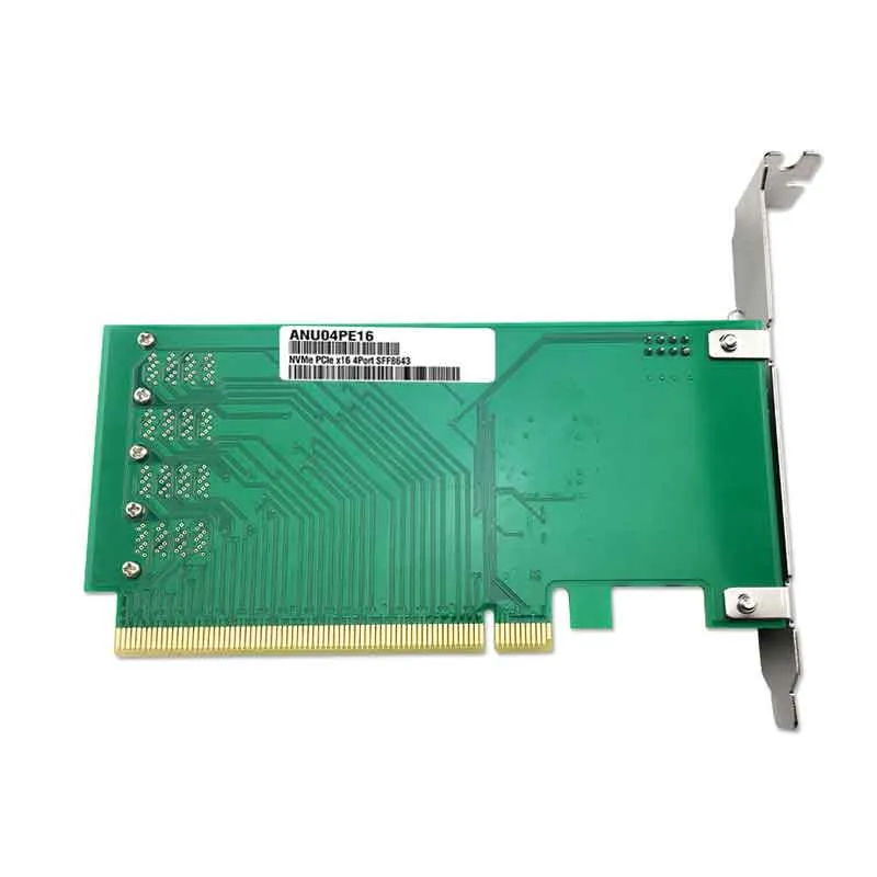 ANU04PE16 NVMe-Controller SFF8643-SFF8639 4-Port PCIe3.0 X16 SSD Exp Riser (nicht mit Kabeln, unterstützt nicht LSI 8643*2 bis 8639*2 ）