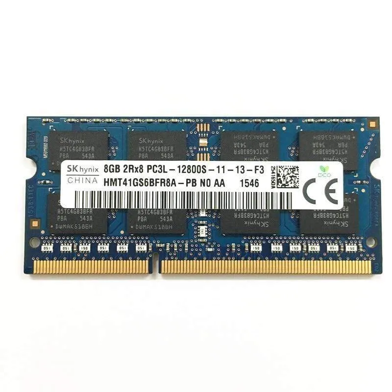 Notebook-RAMs Sk hynix-memoria DDR3-RAMs 8 GB 2RX8 PC3L-12800S DDR3 1600 MHz 1.35 V 8 GB LAPTOP MEMORY ddr3