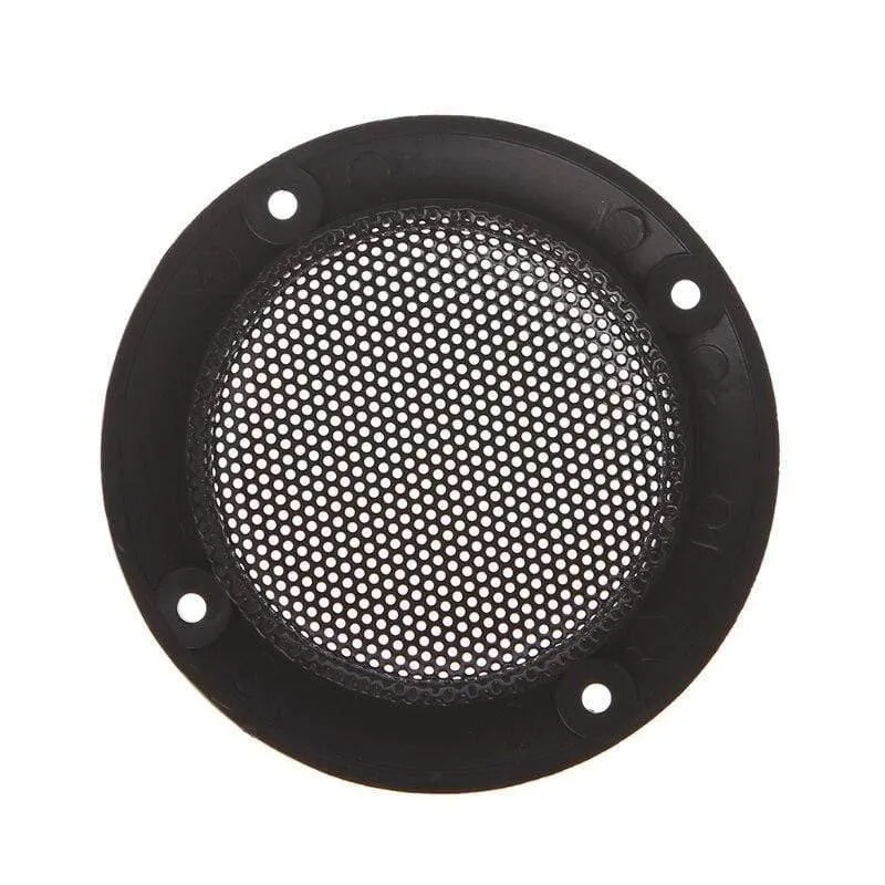 OOTDTY 2PCS 2 Zoll Schwarz Auto Lautsprecher Grill Mesh Gehäuse Net Schutzhülle Lautsprecher