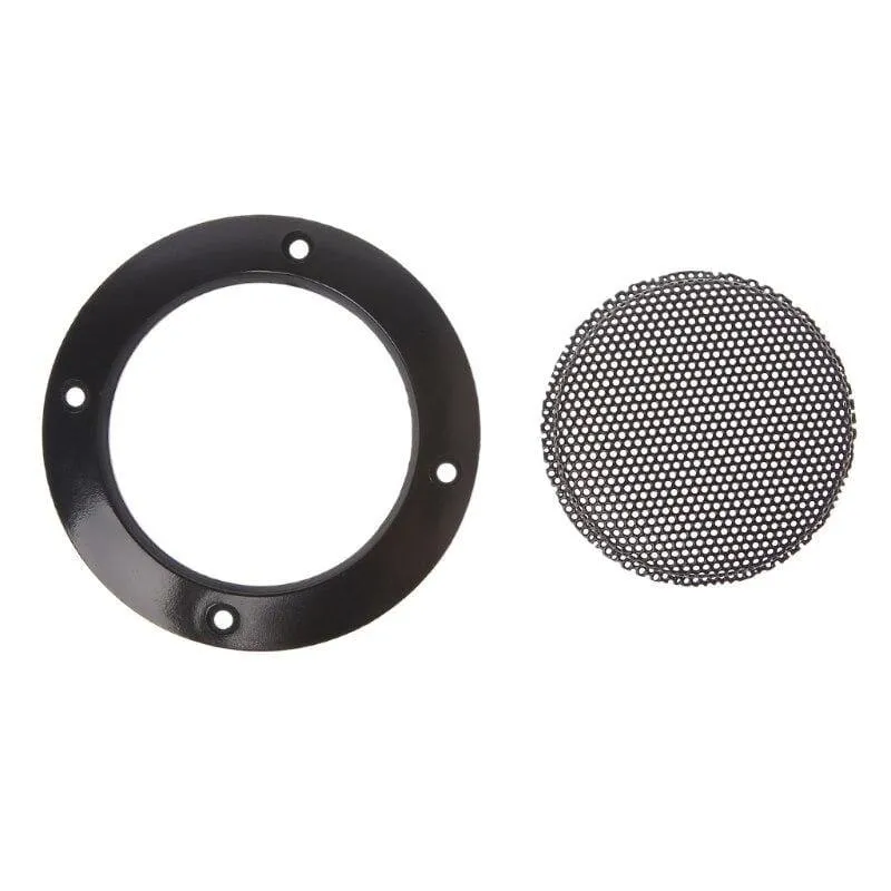 OOTDTY 2PCS 2 Zoll Schwarz Auto Lautsprecher Grill Mesh Gehäuse Net Schutzhülle Lautsprecher