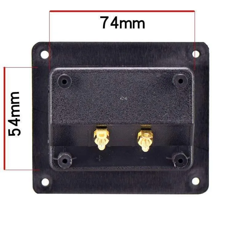 HIFIDIY LIVE Lautsprecher Anschlusskasten Lautsprecher Anschlusskasten Shell 2 Kupferbindungspfosten Kabelkabelanschluss (Loch 75x55mm installieren)