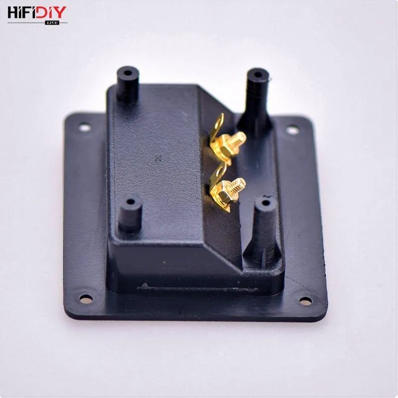 HIFIDIY LIVE Lautsprecher Anschlusskasten Lautsprecher Anschlusskasten Shell 2 Kupferbindungspfosten Kabelkabelanschluss (Loch 75x55mm installieren)