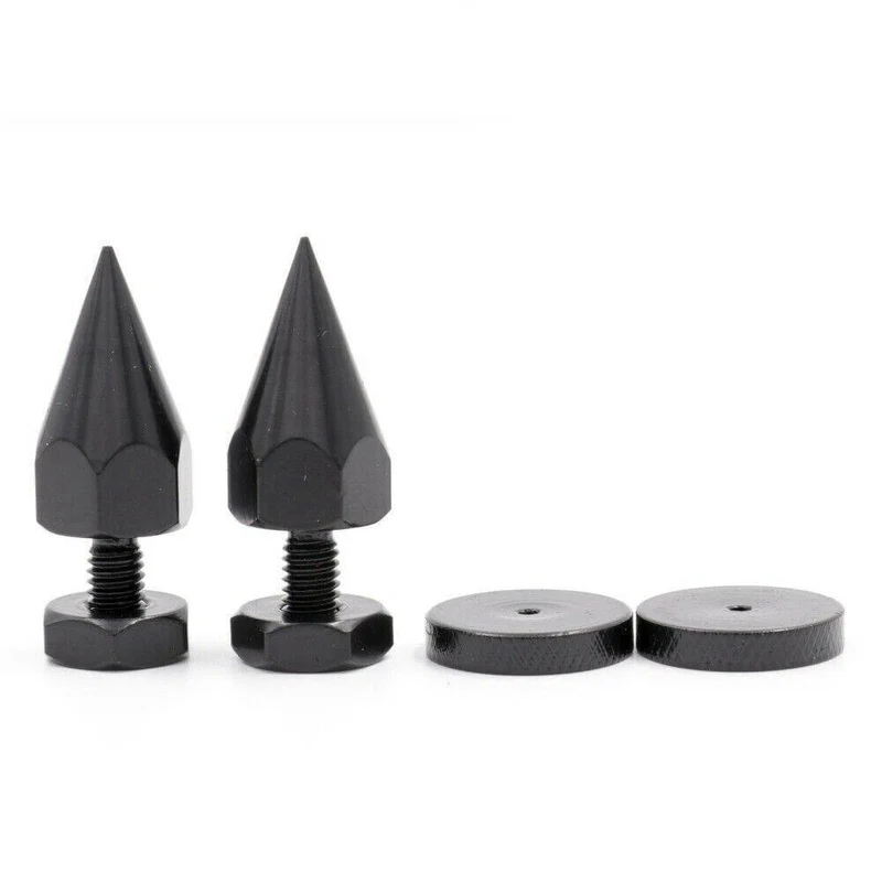 4 STÜCKE AUDIO SPIKE FEET M6 Gewinde 46mm Metall Eisen Isolation Studio Monitor Plattenspieler Recorder Lautsprechergehäuse Verstärker Füße Basis
