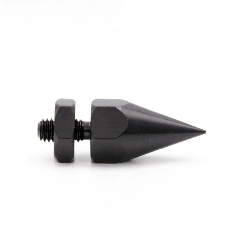 4 STÜCKE AUDIO SPIKE FEET M6 Gewinde 46mm Metall Eisen Isolation Studio Monitor Plattenspieler Recorder Lautsprechergehäuse Verstärker Füße Basis