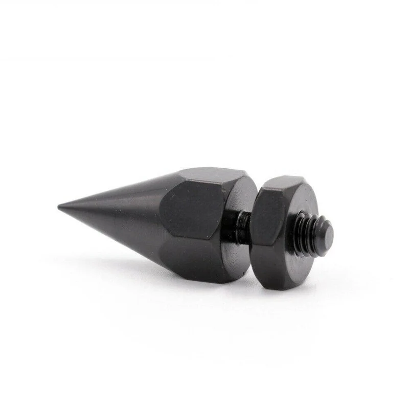 4 STÜCKE AUDIO SPIKE FEET M6 Gewinde 46mm Metall Eisen Isolation Studio Monitor Plattenspieler Recorder Lautsprechergehäuse Verstärker Füße Basis