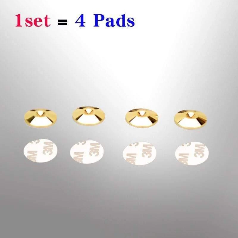HIFIDIY LIVE 4 Sets oder 4 PCS Lautsprecher Standfüße Fußpolster Zinklegierung Metall (NICHT reines Kupfer) Spikes Kegel Boden Fußnagel M28 * 26