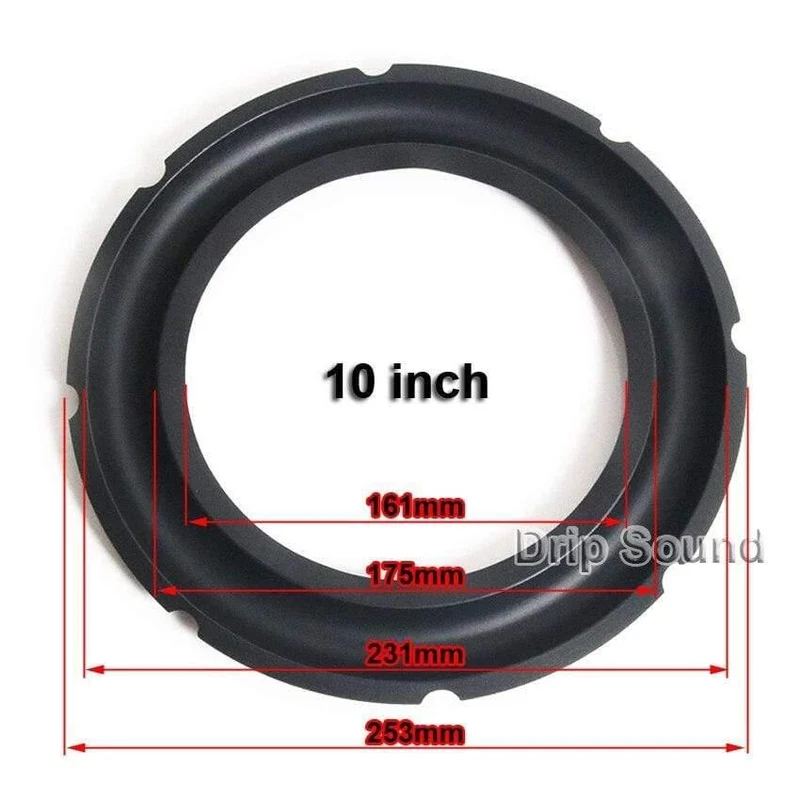 Für 8 "/10"/12 "Zoll Audio Lautsprecher Anti-oxidation Gummi Surround Rand Subwoofer Surround Kreis Reparatur Teile #WIDE