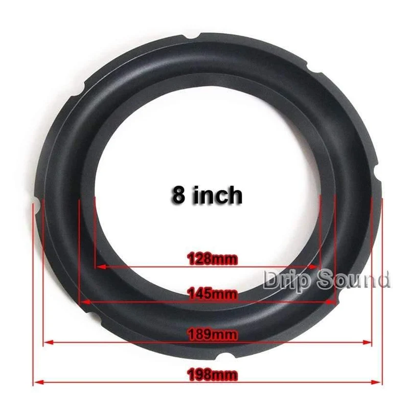 Für 8 "/10"/12 "Zoll Audio Lautsprecher Anti-oxidation Gummi Surround Rand Subwoofer Surround Kreis Reparatur Teile #WIDE