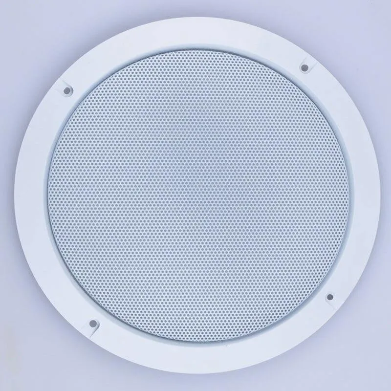 Für 3 "/ 4" / 5 "/ 6.5" / 8 "/ 10" Car-Audio-Lautsprecher-Konvertierung Netzabdeckung Dekorativer Kreis Metallgitter-Gitterschutz #Weiß