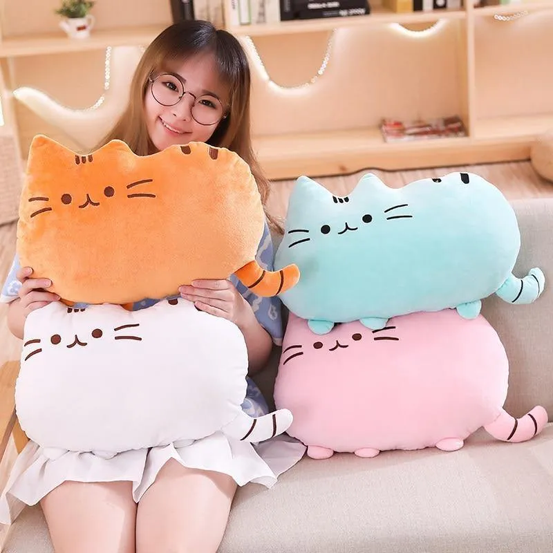 Nette Katze Plüsch Kissen Kätzchen Kissen Weiche bunte gefüllte Spielzeug Anhänger Puppe Haushaltswaren Geschenke für Freundin