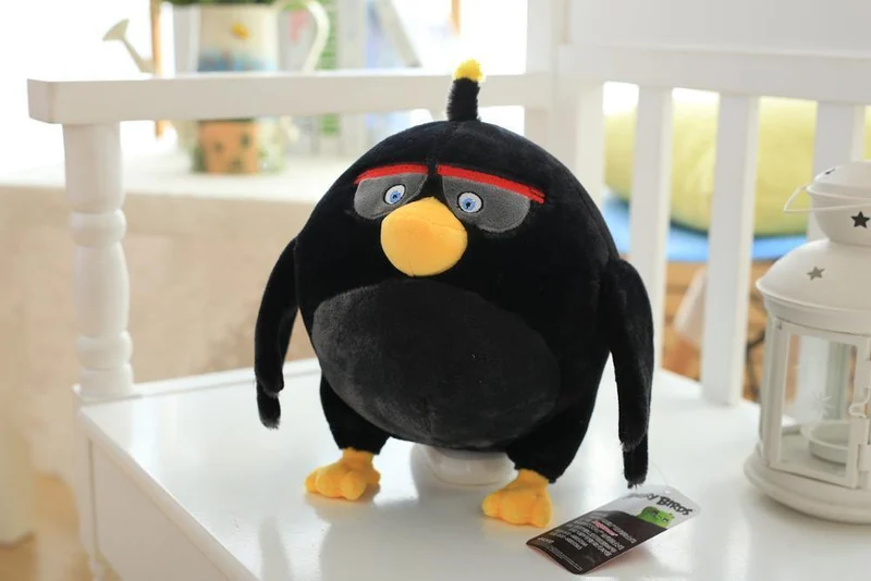 Angry Red Bird Chuck Bomb Bad Piggies Plüschtier Anime-Figuren Stofftier Weihnachtsgeschenke für Kinder Kindergeburtstagsgeschenk