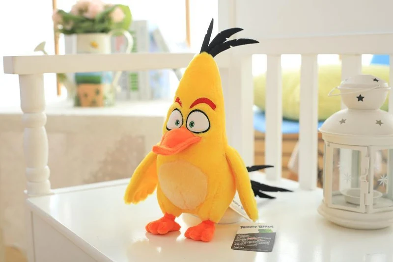 Angry Red Bird Chuck Bomb Bad Piggies Plüschtier Anime-Figuren Stofftier Weihnachtsgeschenke für Kinder Kindergeburtstagsgeschenk