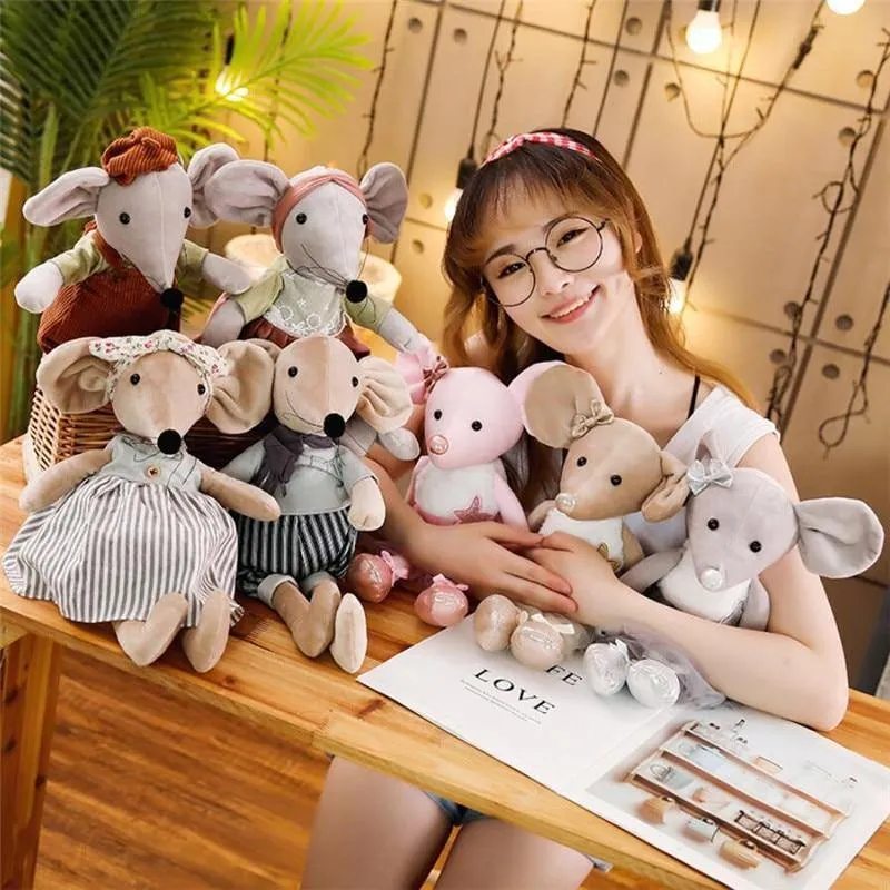42CM süße Ballett Maus Plüsch Spielzeug schöne Dressing Tuch Tier Maus Puppen gefüllt weiche Baby Spielzeug Geburtstag Weihnachten Geschenke
