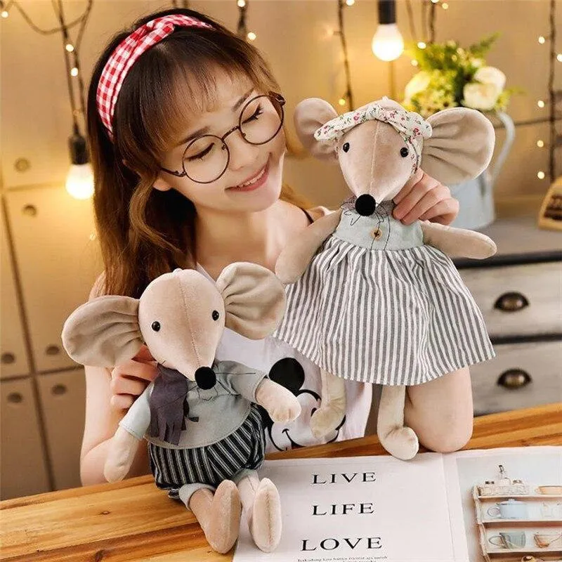 42CM süße Ballett Maus Plüsch Spielzeug schöne Dressing Tuch Tier Maus Puppen gefüllt weiche Baby Spielzeug Geburtstag Weihnachten Geschenke
