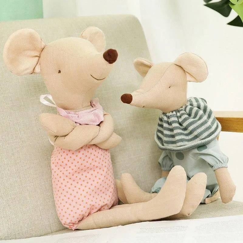 Kawaii Maus Plüschtier Niedliche Mäuse Gefüllte Puppen Tiere Plüschtier Weiche Mauspuppe Baby Schlafspielzeug Stoff für Kinder Geburtstagsgeschenk