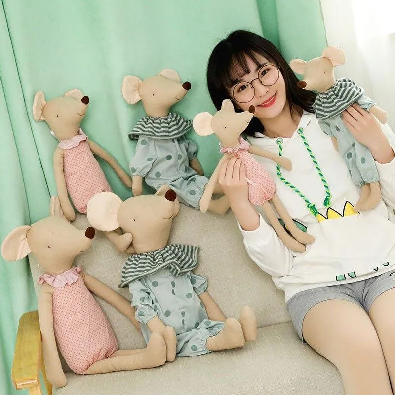 Kawaii Maus Plüschtier Niedliche Mäuse Gefüllte Puppen Tiere Plüschtier Weiche Mauspuppe Baby Schlafspielzeug Stoff für Kinder Geburtstagsgeschenk
