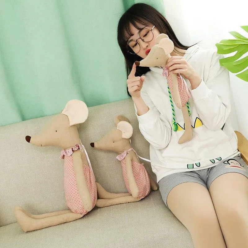 Kawaii Maus Plüschtier Niedliche Mäuse Gefüllte Puppen Tiere Plüschtier Weiche Mauspuppe Baby Schlafspielzeug Stoff für Kinder Geburtstagsgeschenk
