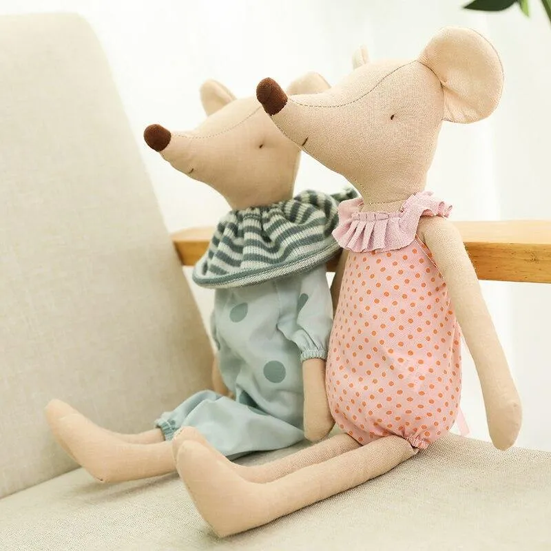 Kawaii Maus Plüschtier Niedliche Mäuse Gefüllte Puppen Tiere Plüschtier Weiche Mauspuppe Baby Schlafspielzeug Stoff für Kinder Geburtstagsgeschenk