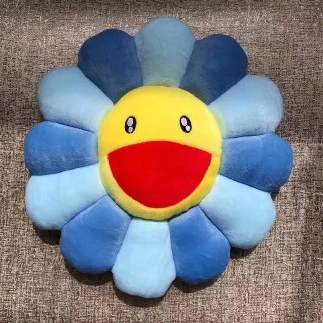 40cm-60cm Sonnenblumenkissen Weiche Blume Gefüllte Puppe Kawaii Kaikai Kiki Buntes Plüschtierkissen Geschenk Sonnenblumenkissen
