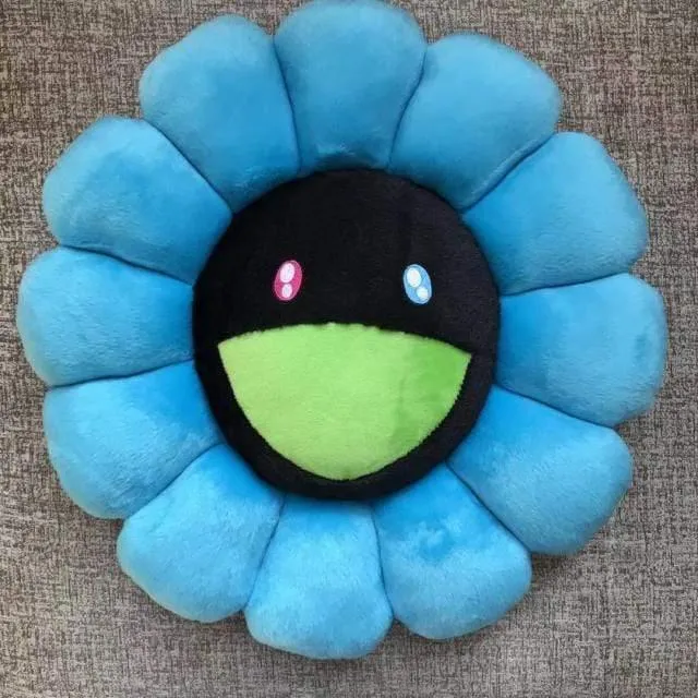 40cm-60cm Sonnenblumenkissen Weiche Blume Gefüllte Puppe Kawaii Kaikai Kiki Buntes Plüschtierkissen Geschenk Sonnenblumenkissen