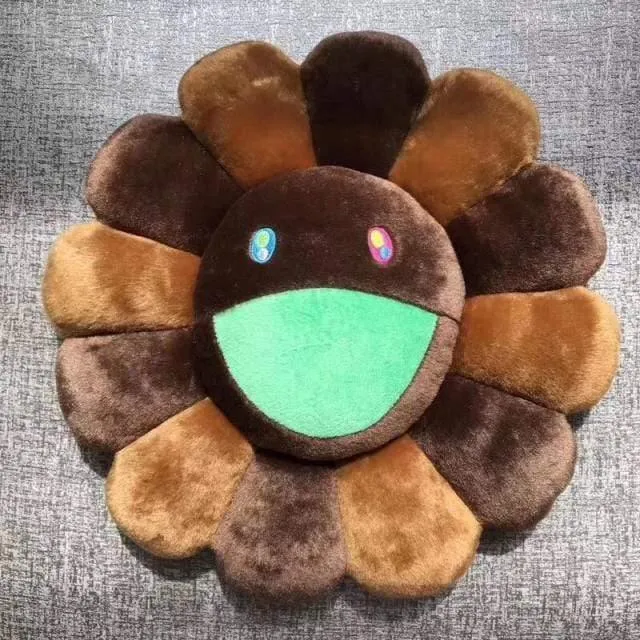 40cm-60cm Sonnenblumenkissen Weiche Blume Gefüllte Puppe Kawaii Kaikai Kiki Buntes Plüschtierkissen Geschenk Sonnenblumenkissen