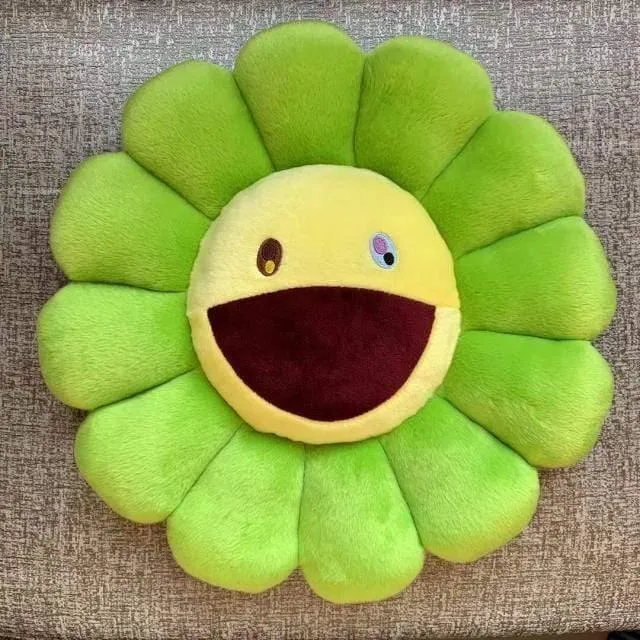 40cm-60cm Sonnenblumenkissen Weiche Blume Gefüllte Puppe Kawaii Kaikai Kiki Buntes Plüschtierkissen Geschenk Sonnenblumenkissen