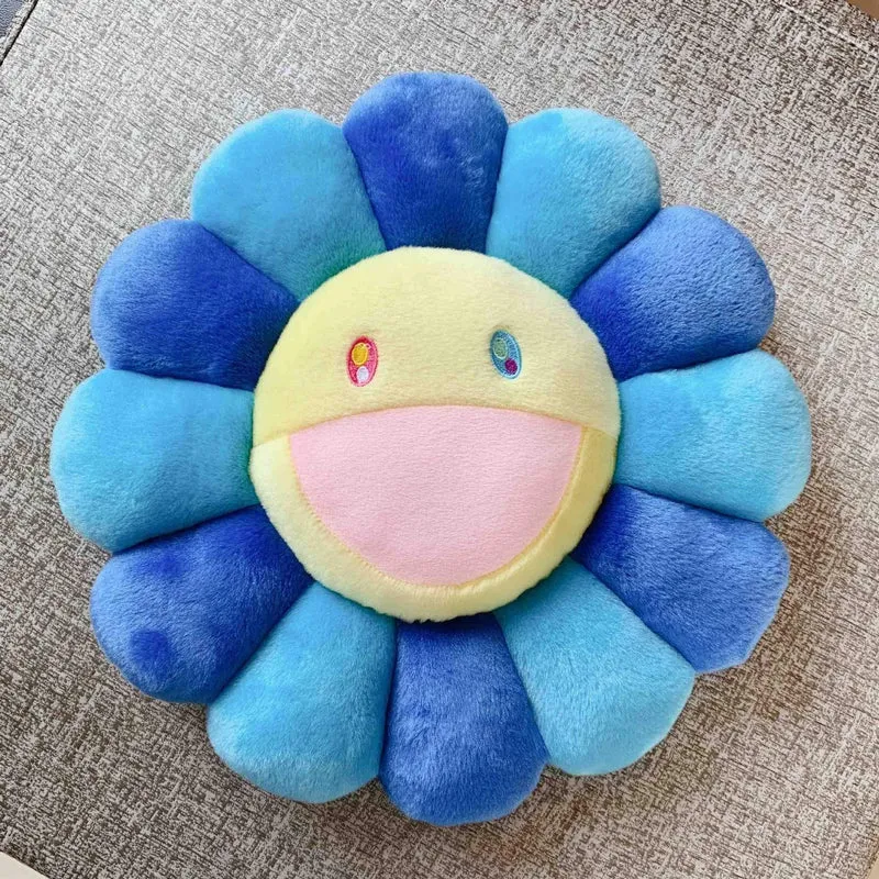 40cm-60cm Sonnenblumenkissen Weiche Blume Gefüllte Puppe Kawaii Kaikai Kiki Buntes Plüschtierkissen Geschenk Sonnenblumenkissen