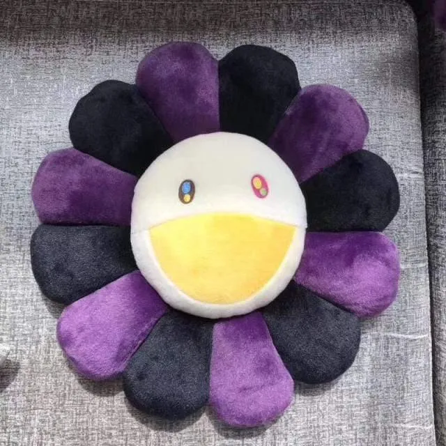 40cm-60cm Sonnenblumenkissen Weiche Blume Gefüllte Puppe Kawaii Kaikai Kiki Buntes Plüschtierkissen Geschenk Sonnenblumenkissen