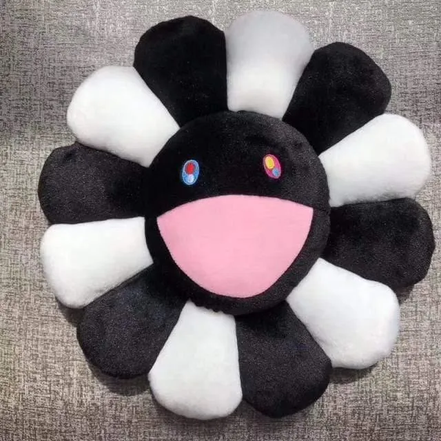 40cm-60cm Sonnenblumenkissen Weiche Blume Gefüllte Puppe Kawaii Kaikai Kiki Buntes Plüschtierkissen Geschenk Sonnenblumenkissen