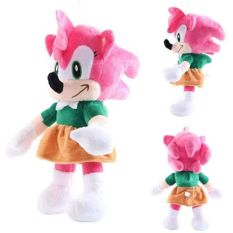 6 Stil Sonic Plüsch Puppenspielzeug Sonic Shadow Amy Rose Knöchel Schwänze Plüschspielzeug Baumwolle Weich Gefülltes Geschenk Für Kinder Weihnachten