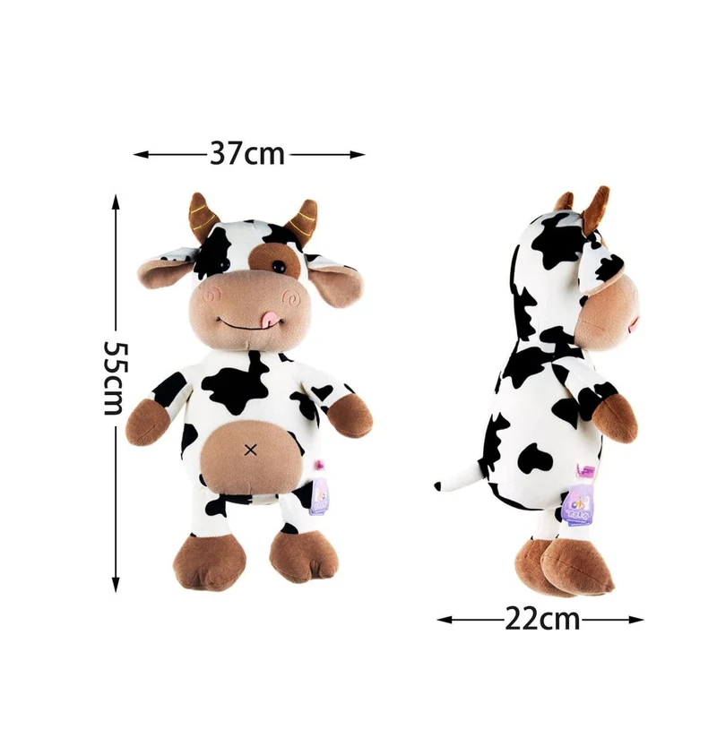 2020 neue Nette Tier Cartoon Kühe Gefüllte Plüsch Spielzeug Kawaii Rinder Komfortable Weiche Spielzeug Kinder Geburtstag Präsentieren Weihnachten Geschenk