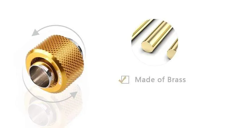 Verwendung für Rohre mit Innendurchmesser 10 mm + Außendurchmesser 16 mm, 3/8 Zoll Innendurchmesser + 5/8 Zoll Außendurchmesser, weiche Rohrverschraubung, Handanschlussverschraubung G1/4