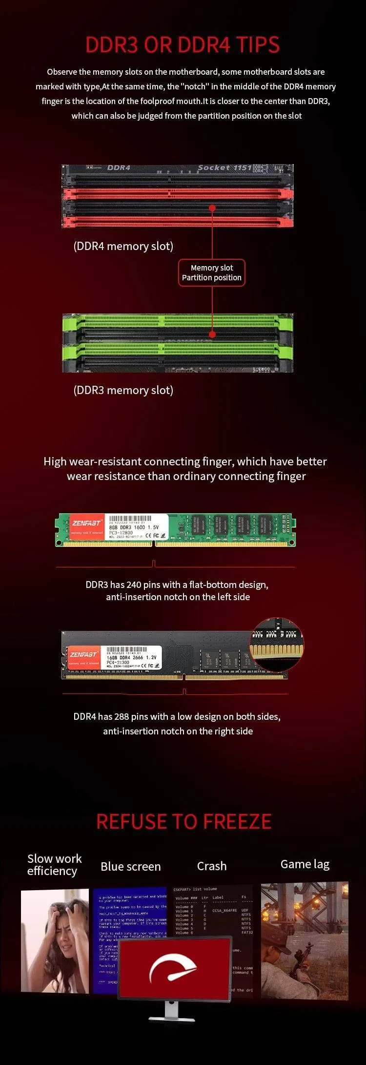 DDR3 DDR4 4 GB 8 GB 16 GB 32 GB Memoria Ram 1333 1600 2133 2400 2666 MHz Speicher Desktop Dimm Ram für PC Hohe Leistung